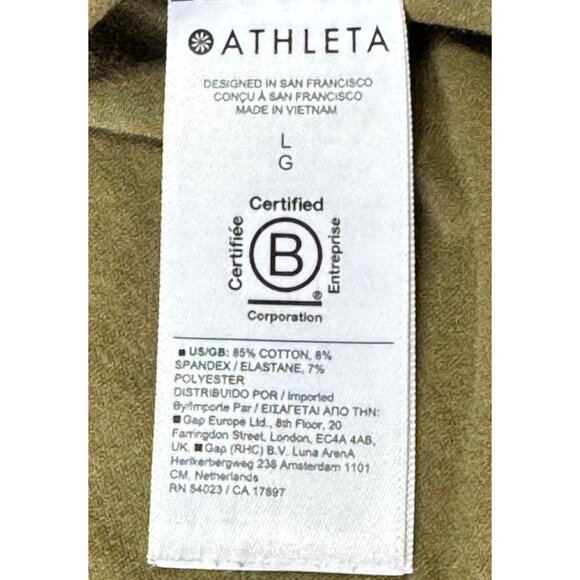 Athleta Women's L Large Green Outbound Twist Tee with FLAW - Picture 8 of 10
